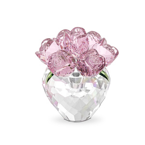 ของขวัญดอกไม้คริสตัลสีชมพูแสนสวยสำหรับคุณแม่ ภรรยา แฟนสาว ของตกแต่งดอกไม้แก้วสำหรับบ้าน สำนักงาน ของประดับโต๊ะ ที่ทับกระดาษ - Product Image 1