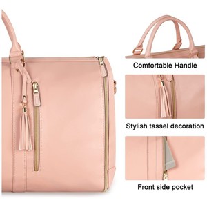 Duffel <b>Bag</b> Large Capacity Pink White Brown Trip Travel Storage Hanging <b>Bag</b> - Product Image 3