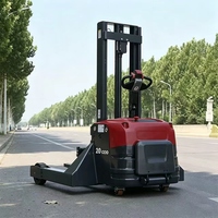 Chariot élévateur électrique 3M tout-terrain robuste de 2 tonnes pour levage, empilage et manutention