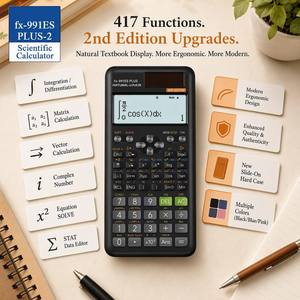 <span class=keywords><strong>Calculadora</strong></span> Científica Fx-991ES PLUS-2 Nueva Edición 2, 417 Funciones, Matriz, Vector, Número Complejo, Solución de Ecuaciones, Integral, Diferencial - Product Image 4
