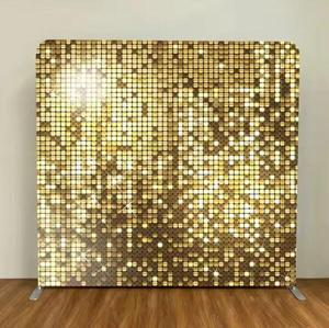 Nhà máy sản xuất tùy chỉnh-có Kích thước 8 * 8ft căng thẳng vải Bìa quảng cáo bảng Backdrop với gối tính năng - Product Image 2