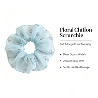 Accessoires pour cheveux coréens, vert avec imprimé floral, style forêt, grandes attaches pour cheveux