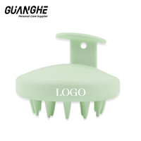 Brosse à récurer 2-en-1 double face en silicone pour le visage et le corps Vente à chaud pour Amazon Soft Silicone Shower Bath Scalp Massager Shampooing