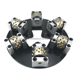 Outil de martelage pour meuleuses Lavina / HTC / <span class=keywords><strong>Husqvarna</strong></span>, tête de rouleau en carbure à 30/40 broches pour le meulage de béton, granit et marbre - Product Image 5