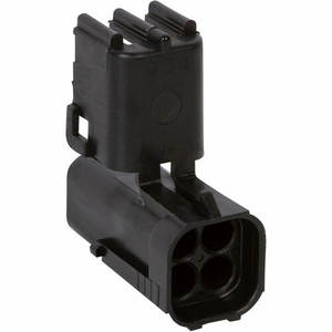 Conector de cable para automóvil, paquete Meteorológico de 2 filas, 4 vías, negro, sellado, hembra, 12015024 - Product Image 1