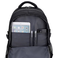Sac à dos scolaire grande capacité 6 roues, tendance, imperméable, léger, pour les classes 2-6, en nylon, avec roulettes pour monter les escaliers