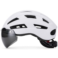 Casque de vélo à visière magnétique avec matériau PC+EPS pour la conduite en montagne Modèle unisexe LS155 Coque légère Service de logo personnalisé