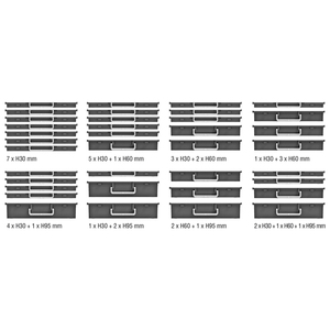 Organizador GT Line 467x255x95mm con portaminuteria por carrito Al1X - Product Image 3