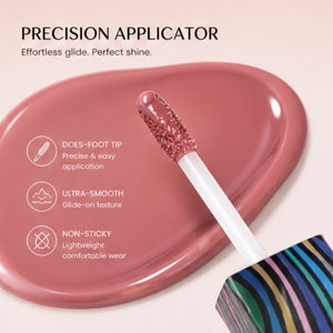 Brillo Labial Vegano Orgánico, Resistente al Agua y Antiadherente, con Empaque de Lujo Cuadrado con Estampado de Cebra, Moldeado por Inyección, para Maquillaje Diario - Product Image 2