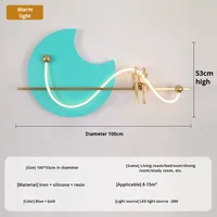 Nouveau Style chinois mur LED lampe atmosphérique murale pour salon canapé Table à thé décor fer corps