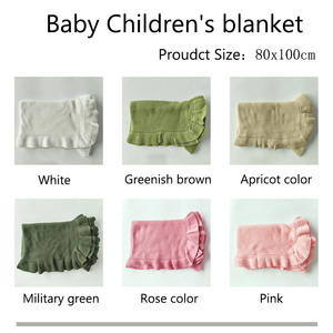 Couverture Bébé en Coton Personnalisée à Bords Volants, Douce et Faite Main, Broderie pour Nouveau-né, Literie pour Parents, Enfants, Cadeau pour la Maison - Product Image 3