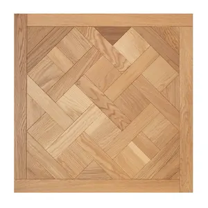 French Versailles style oak walnut teak square tile parquet floor engineered wood flooring