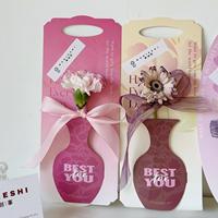 Boîte d'emballage de bouquet exquise et élégante, boîte à fleurs individuelle, boîte à fleurs pliable à main, boîte en papier personnalisée
