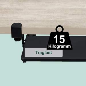 Plateau pour clavier à vendre, extensible sous le bureau, avec pince, support de clavier coulissant stable pour ranger souris et clavier - Product Image 6