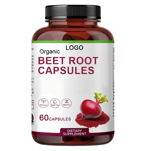 Extracto de alta calidad 50:1, cápsulas de raíz de remolacha de pimienta negra orgánica para adultos, vitaminas antioxidantes de apoyo inmunológico B9 B12 - Product Image 6