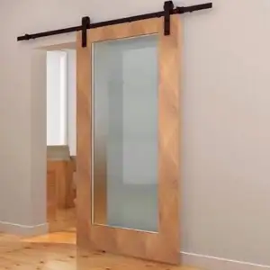 Portes <span class=keywords><strong>de</strong></span> <span class=keywords><strong>grange</strong></span> miroir pour l'intérieur <span class=keywords><strong>de</strong></span> la maison, conçues avec une <span class=keywords><strong>porte</strong></span> en bois massif et un placage en verre pour la salle <span class=keywords><strong>de</strong></span> bain - Product Image 4