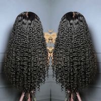 Perruque en cheveux humains bouclés vietnamiens de qualité supérieure, avec dentelle HD 13x6, perruque frontale en dentelle complète pour femmes noires