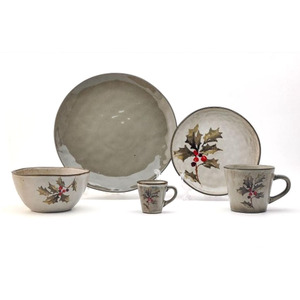 Vajillas con motivos navída service de table de noël à motif de renne vaisselle décoration assiettes en céramique grès ensembles de vaisselle - Product Image 5