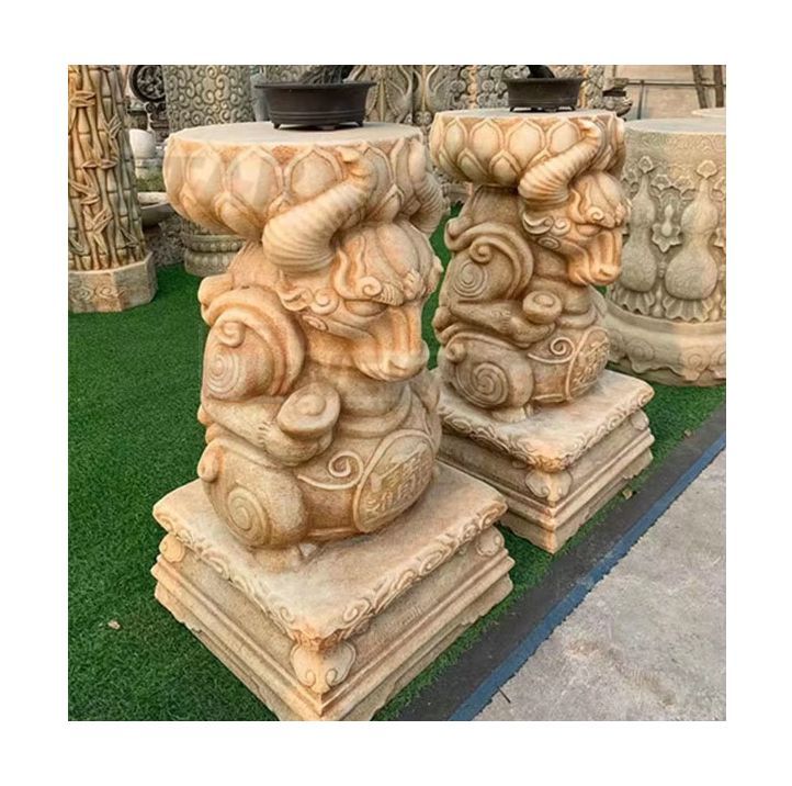 Stone Dog Carving Sculpture Best Wall