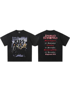 เสื้อยืดคอกลมแขนสั้น280กรัมแนววินเทจสำหรับผู้ชายและผู้หญิงโอเวอร์ไซส์ผ้าคอตตอนแท้ทันสมัยสำหรับฤดูใบไม้ผลิ/ฤดูร้อน - Product Image 4