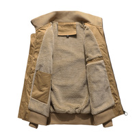 Vestes de travail en molleton d'hiver pour hommes, style aviateur MA1, en coton épais doublé de polaire, de style Brad Pitt Fury WW2 Tank Tactic, en gros