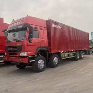 Gebrauchte schwere LKW HOWO Muldenkipper 8x4 Fracht transport fahrzeug 9,6 Meter Container Fracht fahrzeug - Product Image 6