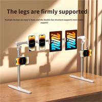 Penyangga Ponsel & Tablet Fleksibel di Samping Tempat Tidur, Dapat Disesuaikan 55-92cm, Bahan Aluminium Alloy, Dapat Dilipat, Model Lazy Mount untuk Hotel, Pasokan Grosir, OEM ODM