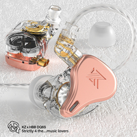 KZ HBB DQ6S Casque intra-auriculaire HiFi avec basses profondes en métal, musique 3DD, suppression du bruit, écouteurs