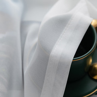 Rideaux en tulle DaiRui à haute densité de tissu diamanté, modernes et minimalistes, pour hôtel, respirants et filtrant la lumière