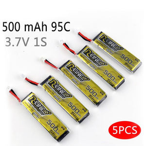 Tattu R-Line 1.0 LiPo Rechargeable Battery 500mAh 95C 1S 3.7V PH2.0 Plug for RC FPV <b>Racing</b> <b>Drone</b> Quadcopter Private Mold 32g - Product Image 4