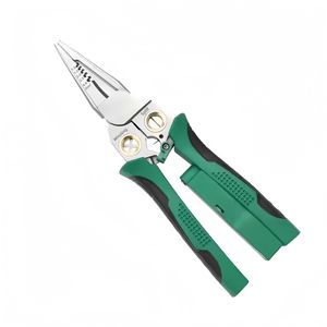 คีมตัดลวดเหล็กคาร์บอนอเนกประสงค์<span class=keywords><strong>8</strong></span>-in-1คีมหนีบจมูกยาวแบบหยัก DIY - Product Image 2