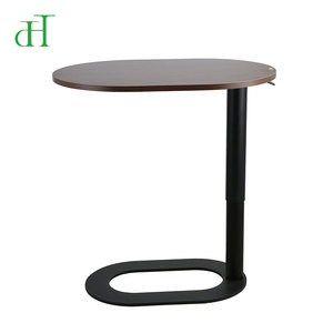 Mesa Auxiliar en Forma <span class=keywords><strong>de</strong></span> C <span class=keywords><strong>de</strong></span> Lujo para Oficina en Casa, con Ajuste Neumático <span class=keywords><strong>de</strong></span> Altura y Base <span class=keywords><strong>de</strong></span> Acero Ultrafina - Product Image 2