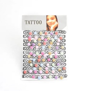 Ensemble de colliers en bambou pour femmes, modèle 05, style européen et américain, couleur cuivre, couleur bonbon, collier coloré, style <span class=keywords><strong>tatouage</strong></span>, mode simple - Product Image 3