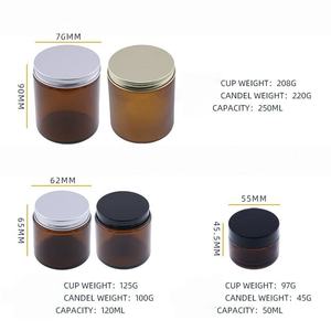 Custom Wholesale Matte Candle Vessels Embossed Candle Holder Mini Wedding Glass Candle Container <b>Jar</b> - Product Image 1