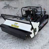 Nouveau populaire télécommande piste chenille tondeuse à gazon verger forêt élagage pelouse désherbage équipement agricole et outil à vendre