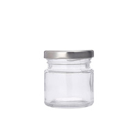 Petit pot en verre pour confiture, miel, conservation alimentaire, forme nid d'oiseau, 45ML 85ML 100ML