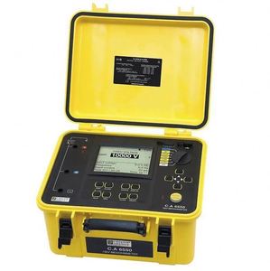 Medidor de Resistencia de Aislamiento Chauvin Arnoux CA 6550 a 10 KV con Medición de Corriente de Fuga de 0-8 MA y 1 Año de Garantía - Product Image 1