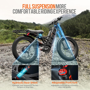 Desde Almacén EE. UU./UE Bicicleta Eléctrica de Montaña Barata para Adultos 60AH 200Km, Bicicleta Eléctrica de Montaña con Llantas Anchas de 26 Pulgadas - Product Image 6