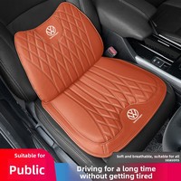 Coussin de siège de voiture en matériau PU Napapi avec support lombaire pour Volkswagen Langyi Passat Magotan Sagitar L Bora, adapté à toutes les saisons