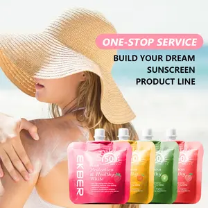 Customize Logo Sunscreen Travel Size Brightening Sunscreen Face And Body Brightening Face Sunscreen Spf 50