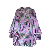 Chemise à manches longues imprimée élégante pour femmes, style français, décontractée pour l'automne, pour le travail et la vie quotidienne