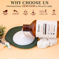 Sampo Minyak Argan Bebas Sulfat untuk Pertumbuhan Rambut, Sampo Anti Rambut Rontok Keratin Biotin, Shea Butter, Set Label Pribadi Grosir