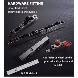 QIGUANG NFRC Porte coulissante à double vitrage Cadre en aluminium Intérieur Extérieur Balcon Étroit Mince Extérieur Patio Portes coulissantes - Product Image 5