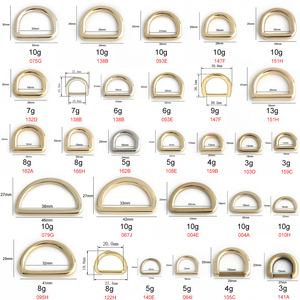 Phần cứng cho chó Vòng hình chữ <span class=keywords><strong>D</strong></span> Vòng đai an toàn phẳng Khóa <span class=keywords><strong>D</strong></span> cho túi đeo chéo - Product Image 3