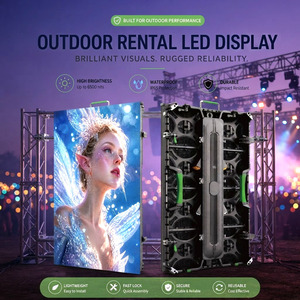 จอแสดงผล LED สีเต็มรูปแบบกลางแจ้ง P2 9 พร้อมตู้อะลูมิเนียมหล่อขึ้นรูป ป้องกันน้ำ IP65 สำหรับเช่าใช้งานบนเวที - Product Image 5