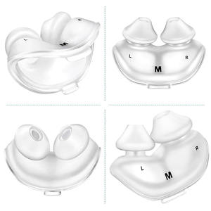 หน้ากาก <span class=keywords><strong>CPAP</strong></span> ทางการแพทย์แบบฉีดขึ้นรูปที่ปรับแต่งได้สำหรับการดูแลสุขภาพ  แผ่นรองจมูกซิลิโคนแบบเปลี่ยนได้ที่สะดวกสบาย - Product Image 5