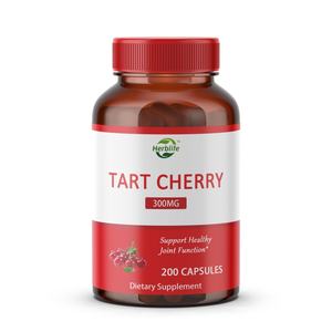 Cápsulas de Cereza Ácida OEM/ODM, Apoyo para la Salud de las Articulaciones y Antioxidante, 200 Unidades, Suministro para Más de 6 Meses, Sin Gluten, Sin OMG - Product Image 1