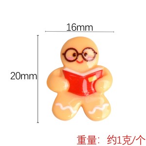 CHENXI Adornos Artísticos Pintados para el Hogar, Decoraciones DIY para Año Nuevo y Navidad, Accesorios de Resina de Hombre de Jengibre para Manualidades - Product Image 6