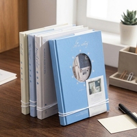Carnet A5 à couverture rigide en papier recyclé, journal portable minimaliste pour étudiants et professionnels, bloc-notes d'écriture, logo personnalisé