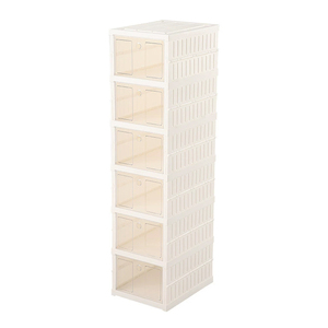 Organizador de Zapatos Plegable Transparente de Plástico, el Más Vendido, Sin Instalación, a Prueba de Polvo, Zapatero Portátil de PP Apilable - Product Image 4